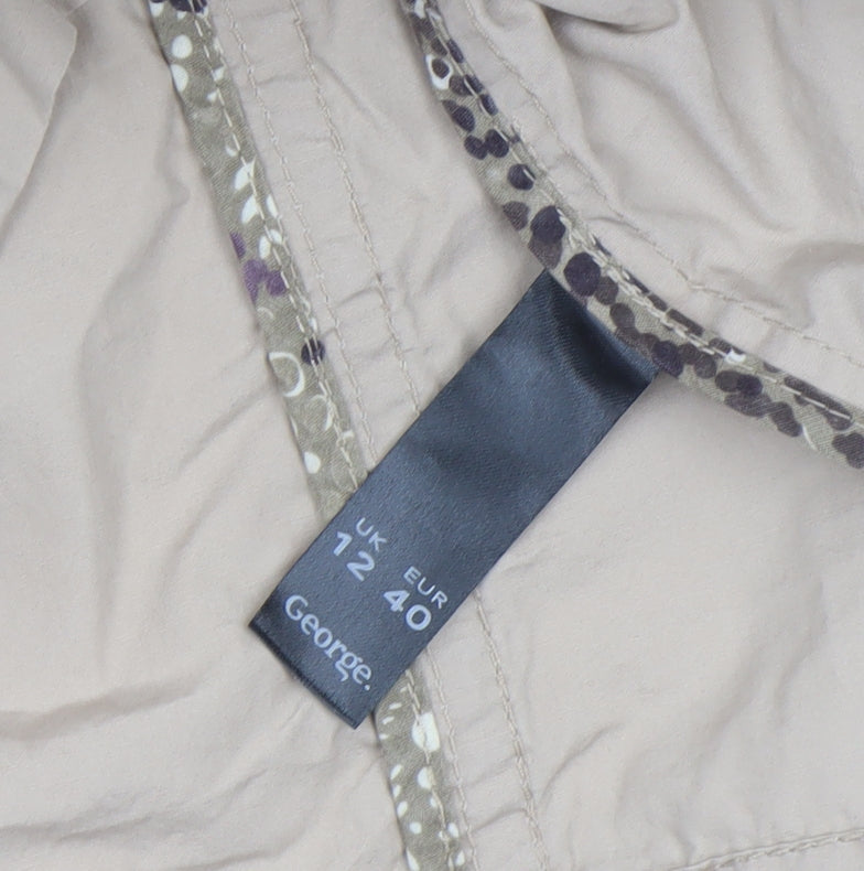 Womens UK Size 12 George Beige Anorak Coat