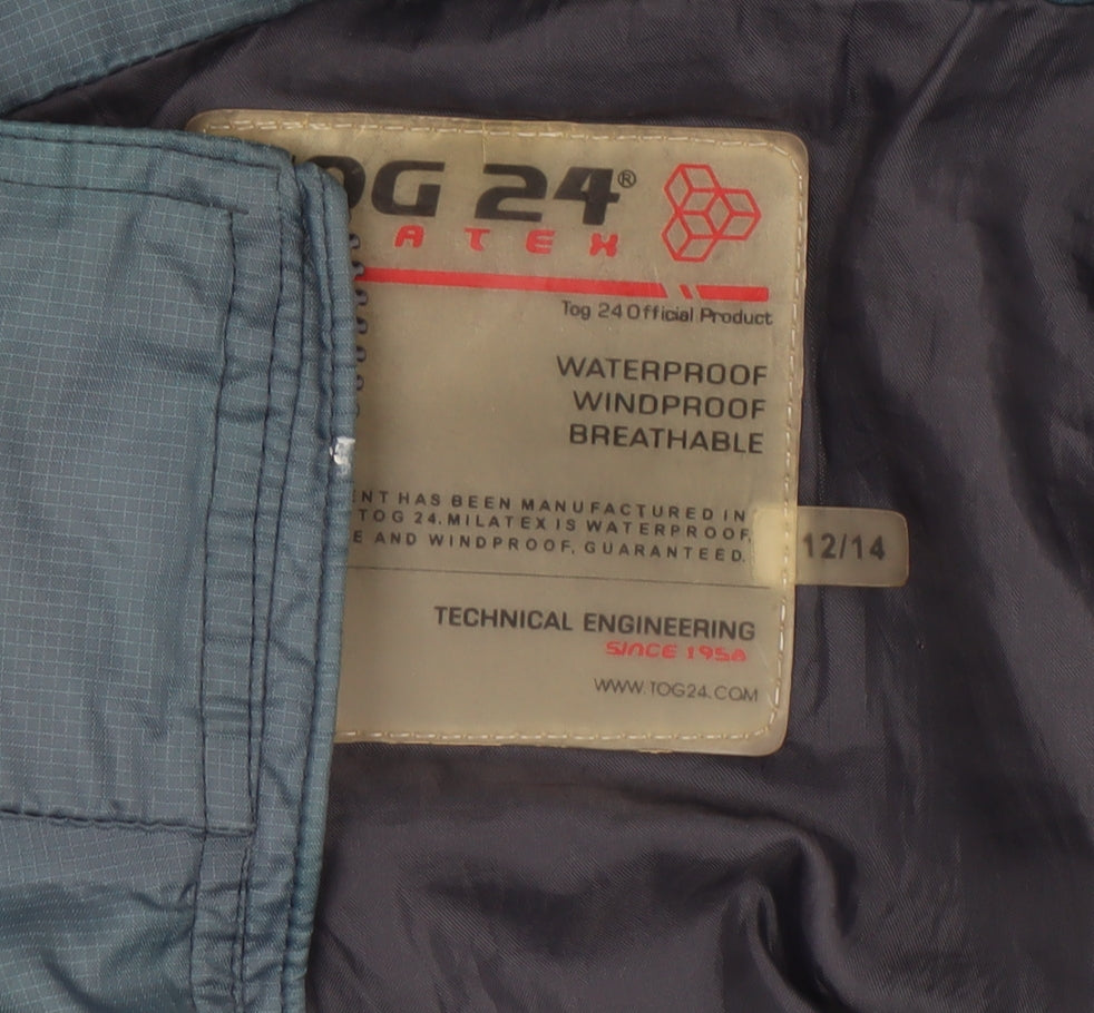 Womens UK Size 12 TOG 24 Blue Rain Coat
