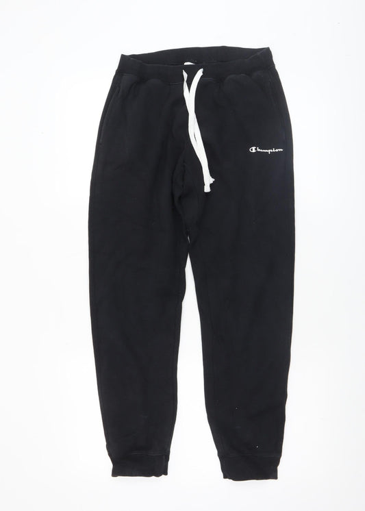 Womens UK Size S Champion Regular Fit Jogger Black Trousers