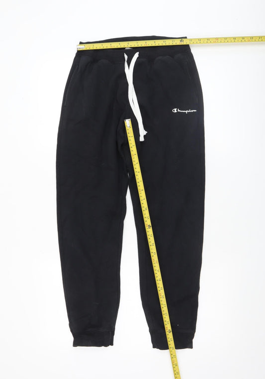 Womens UK Size S Champion Regular Fit Jogger Black Trousers