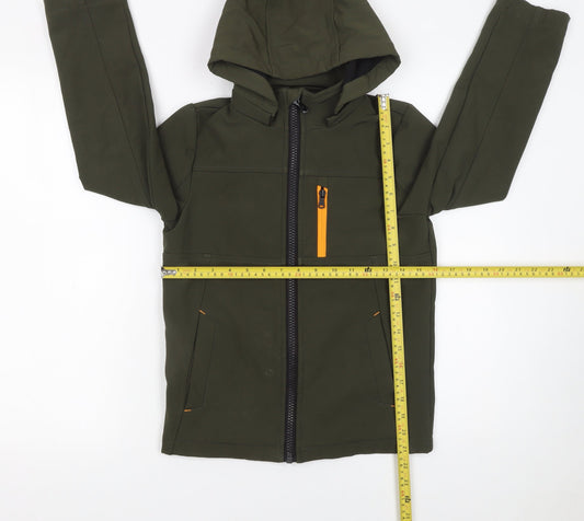Boys UK Size 8 Years Michael Kors Green Soft Shell
