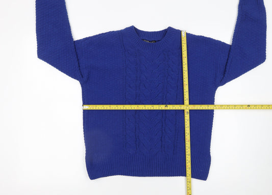 Womens UK Size S Dunnes Stores Blue Pullover Jumper