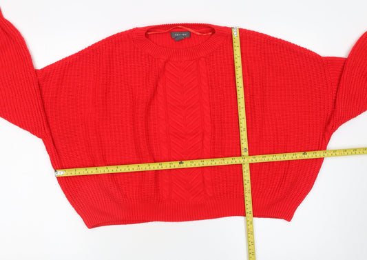 Womens UK Size M Primark Red Pullover Jumper
