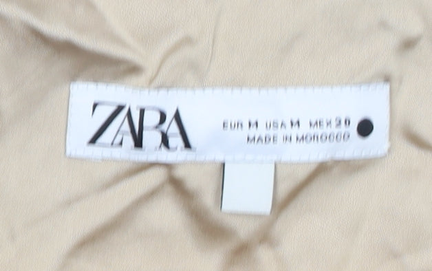 Womens UK Size 12 Zara Beige Camisole Tank