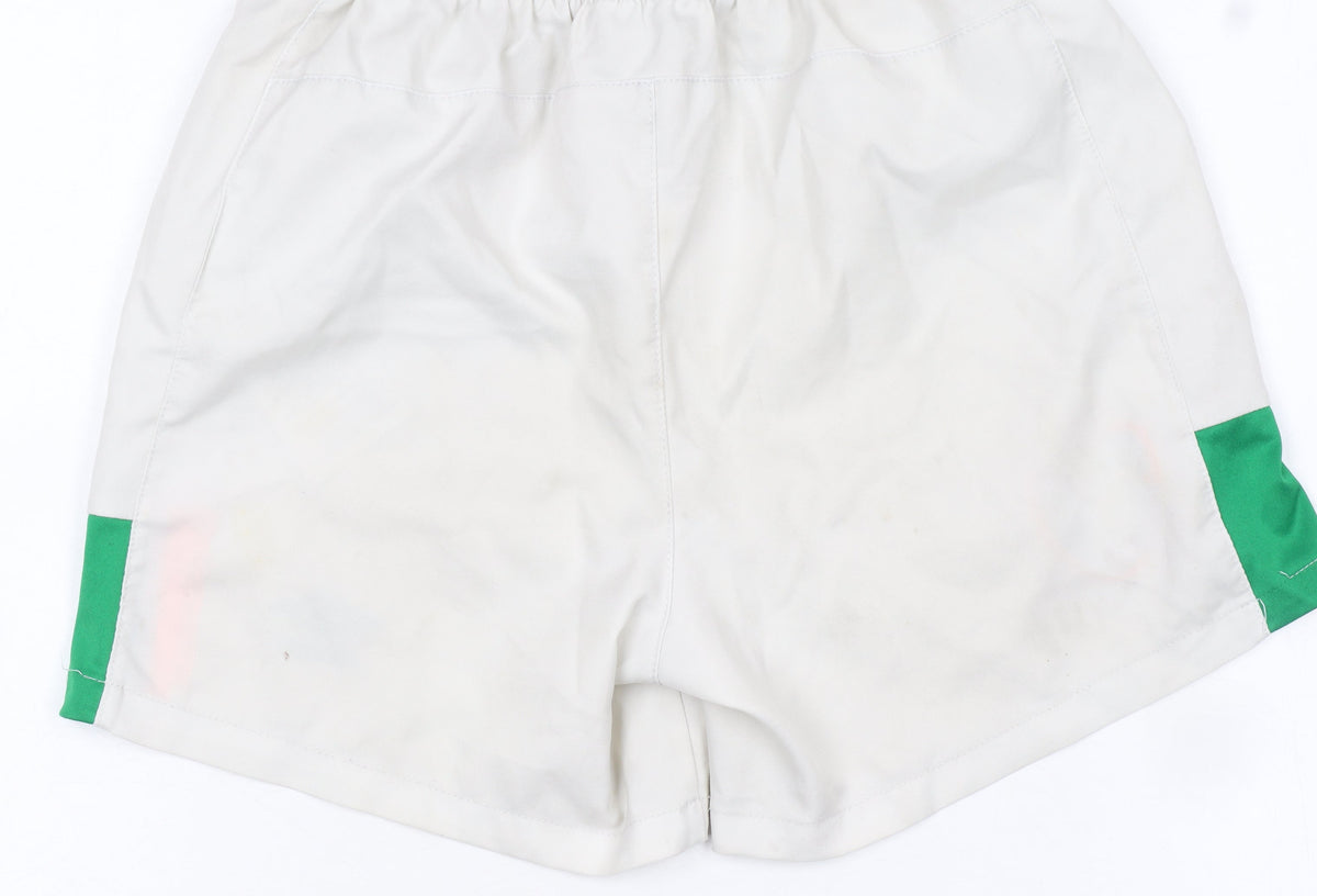 Additional view of Umbro boys’ white ireland football shorts 6-7 years athletic activewear