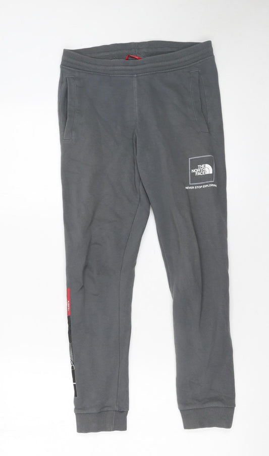 Boys UK Size L The North Face Regular Fit Jogger Grey Trousers