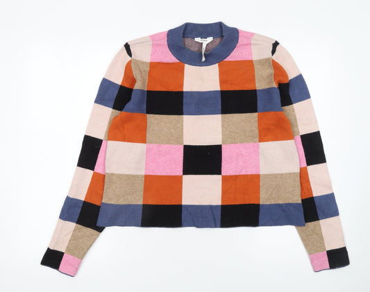 Womens UK Size L OBJECT Multicoloured Pullover Jumper