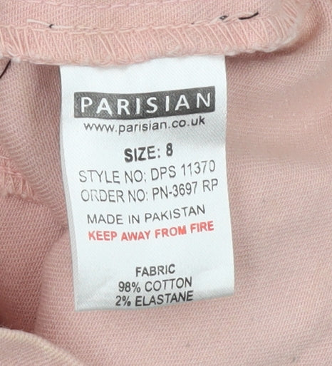 Womens UK Size 8 Parisian One-Piece Pink Playsuit