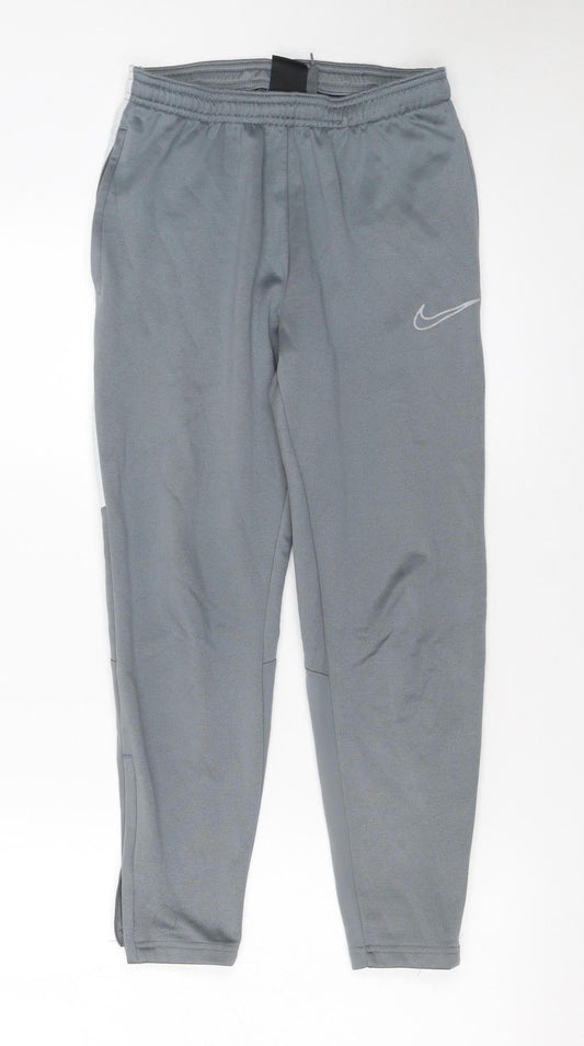 Boys UK Size M Nike Slim Fit Jogger Grey Trousers