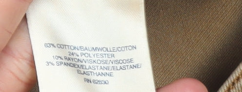 Womens UK Size 14 Lands' End Slim Fit Skinny Beige Jeans