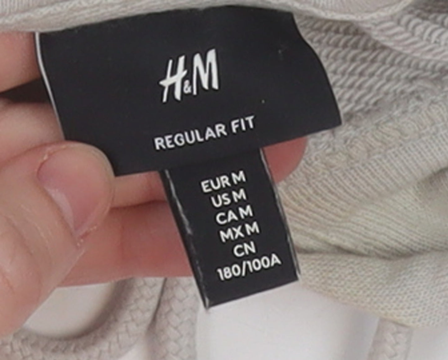 Womens UK Size 12 H&M Beige Pullover Hoodie
