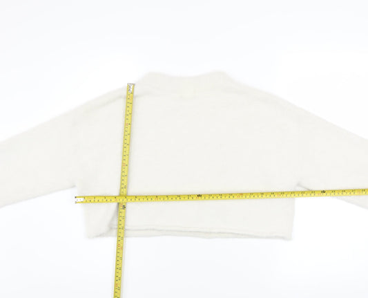 Womens UK Size M H&M White Pullover Jumper