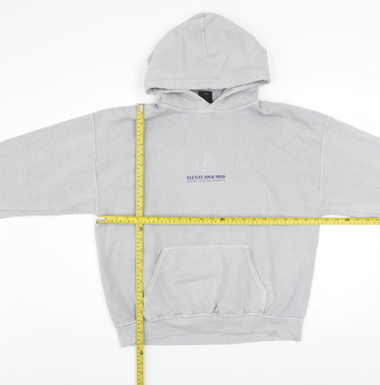 Mens UK Size S Urban Outfitters Grey Pullover Hoodie