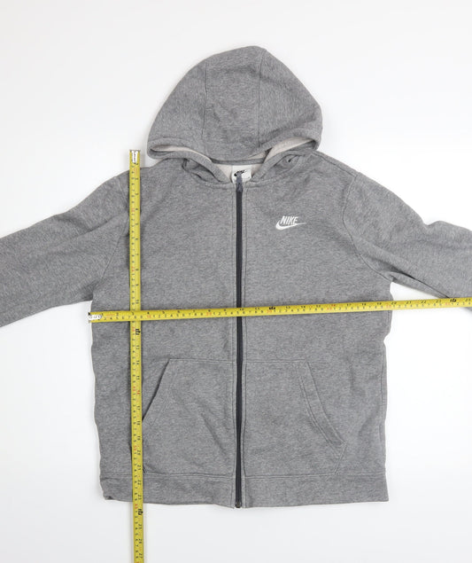 Boys UK Size XL Nike Grey Full Zip Hoodie