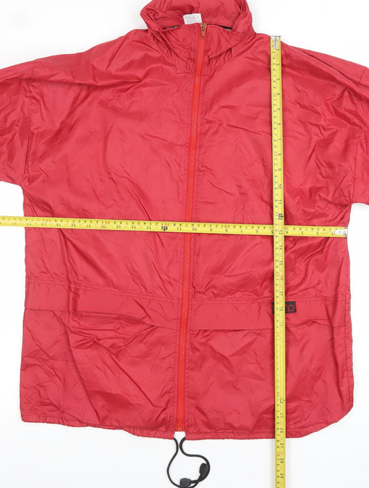 Womens UK Size M Polo Red Windbreaker Coat