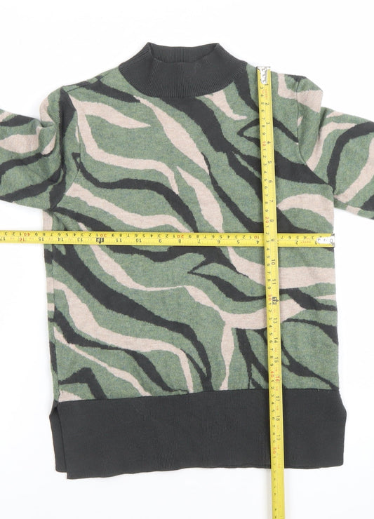 Womens UK Size S Marks and Spencer Green Pullover Jumper