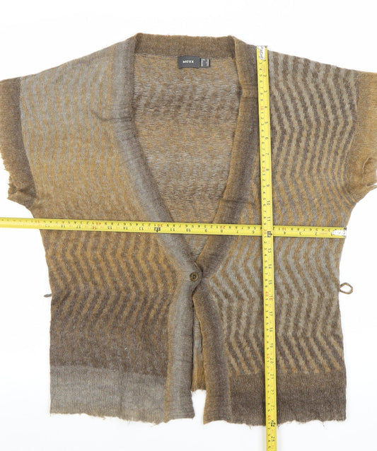 Womens UK Size XL Mexx Brown Cardigan Jumper