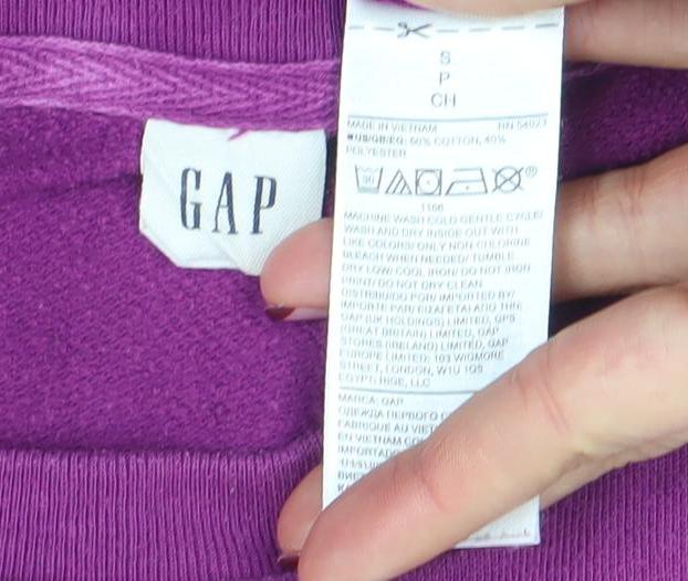 Womens UK Size S Gap Purple Pullover Sweatshirt