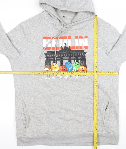 Mens UK Size XL B&C Collection Grey Pullover Hoodie