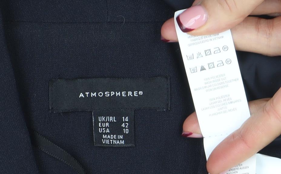 Womens UK Size 14 Atmosphere Regular Black Blazer