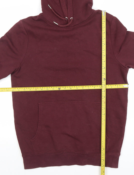 Mens UK Size S New Look Red Pullover Hoodie