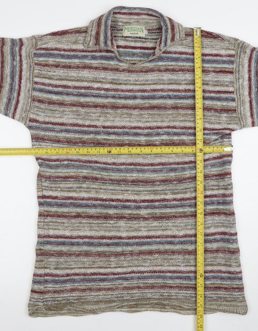 Womens UK Size M Meridian Essentials Multicoloured Pullover Jumper