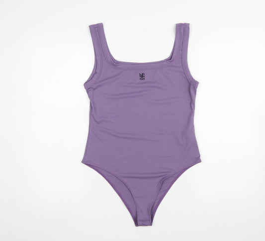 Womens UK Size L Missguided One-Piece Purple Bodysuit