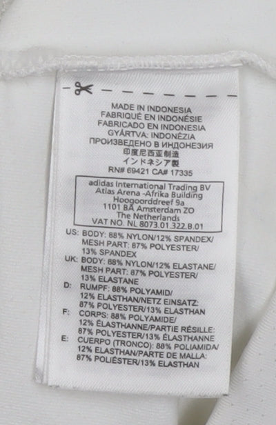 Womens UK Size S Reebok White CrossFit Gym & Training Running & Jogging Jacket