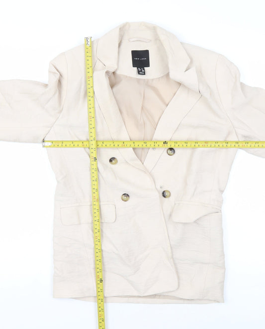 Womens UK Size 8 New Look Regular Beige Blazer