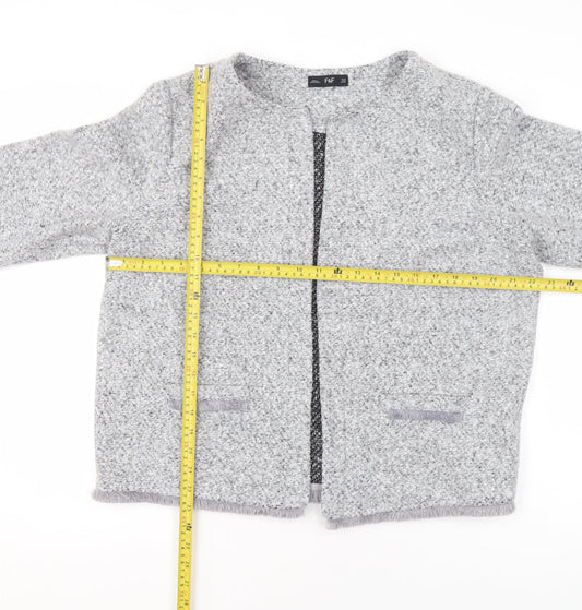 Womens UK Size 20 F&F Grey Cardigan Jumper