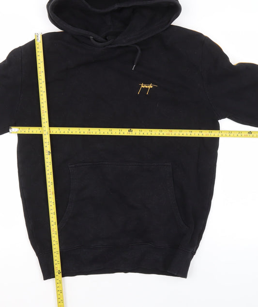 Mens UK Size S New Look Black Pullover Hoodie