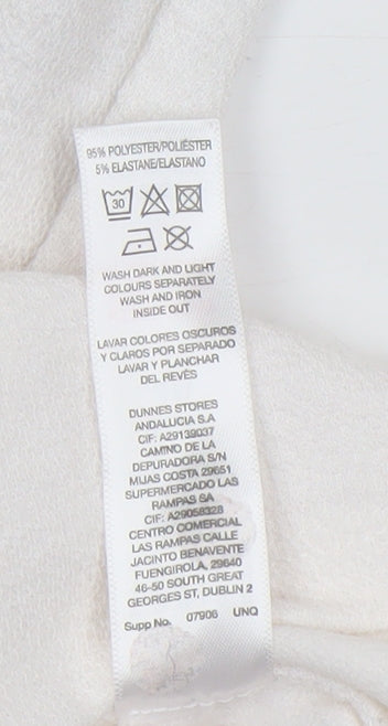 Womens UK Size 12 Savida Ivory Basic T-Shirt