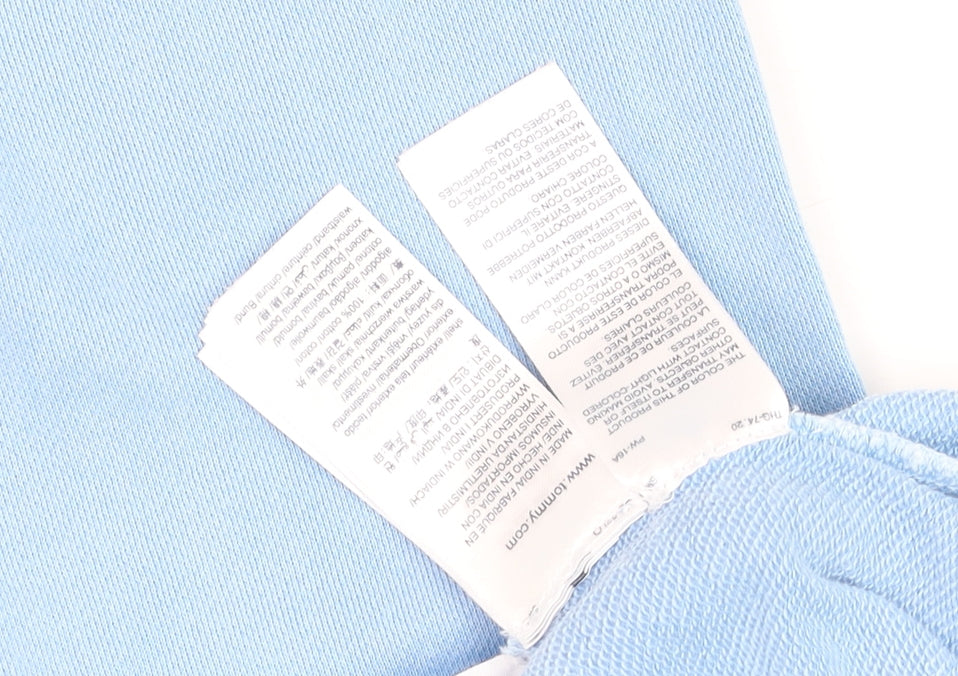 Additional view of Tommy Hilfiger boys’ blue jogger sweatpants, size 8, years cotton blend