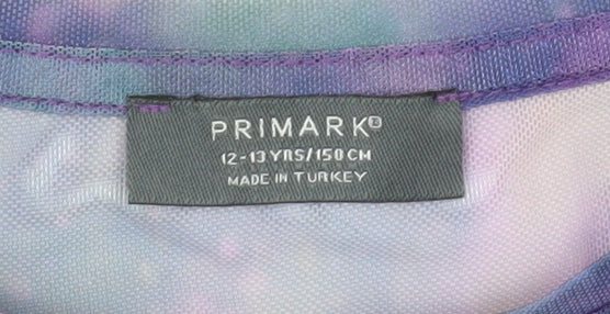 Girls UK Size 12-13 Years Primark Purple Basic T-Shirt