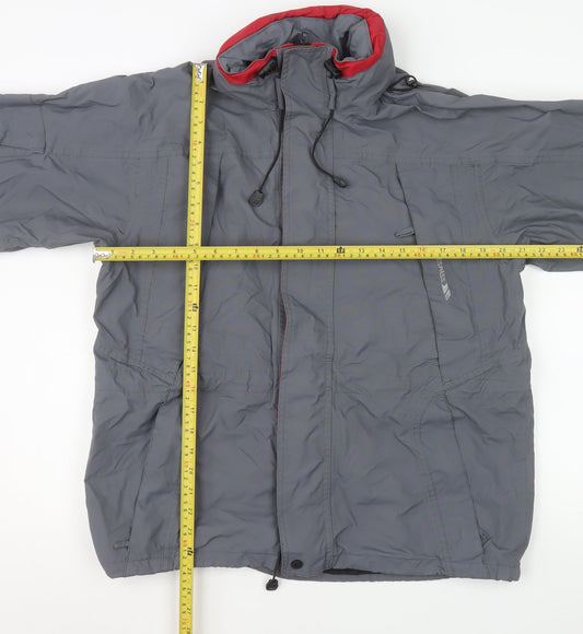 Mens UK Size S Trespass Grey Rain Coat