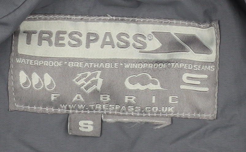 Mens UK Size S Trespass Grey Rain Coat