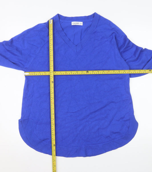 Mens UK Size M Gallery Blue Pullover Jumper