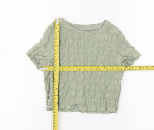 Girls UK Size 5 Years NEXT Green Basic T-Shirt