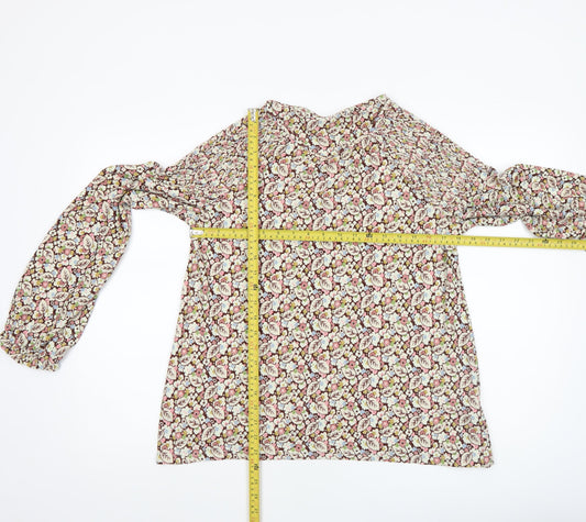 Womens UK Size 14 NEXT Multicoloured Tunic Blouse
