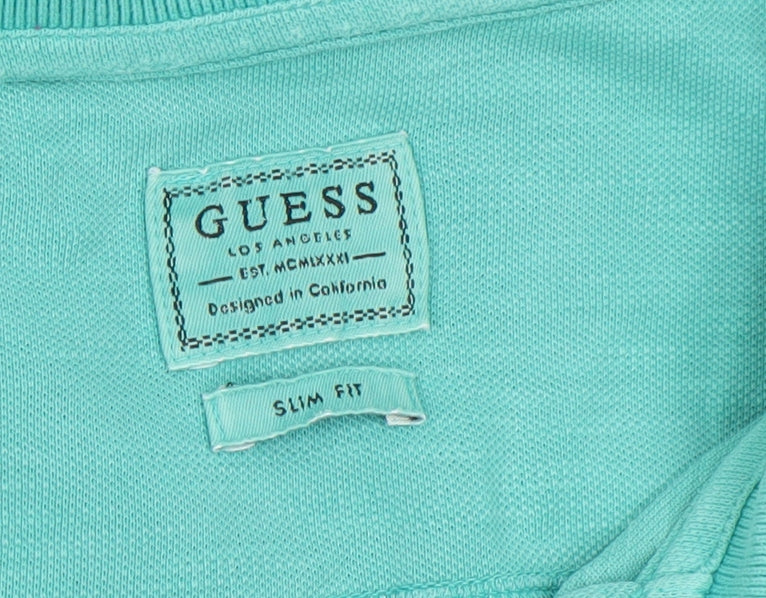 Mens UK Size XL GUESS Cotton Polo Shirt