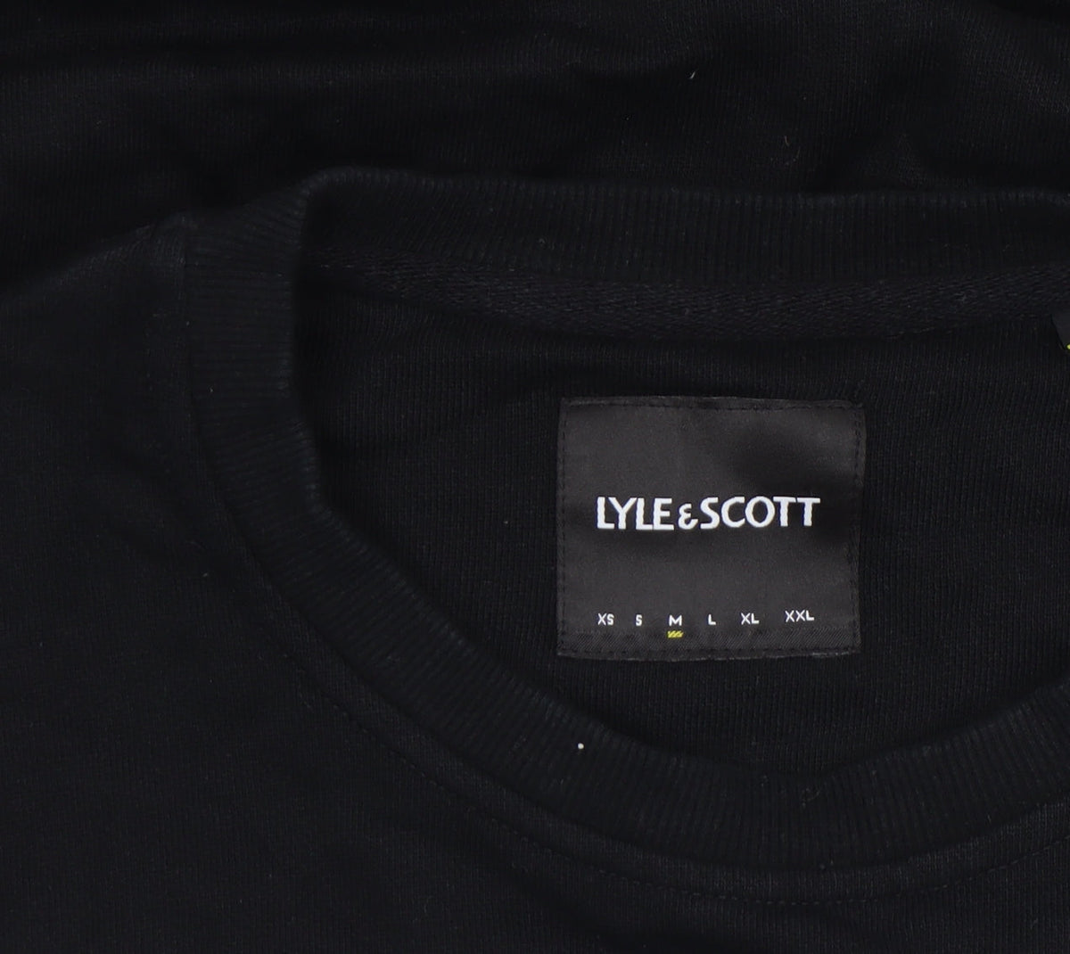 Mens UK Size M Lyle & Scott Black Pullover Sweatshirt