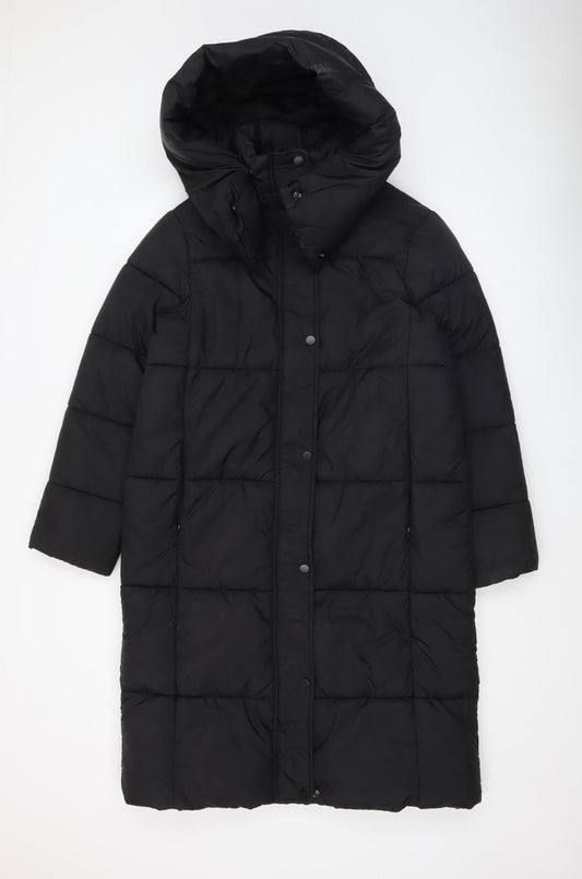 Womens UK Size XS Primark Black Puffer Jacket