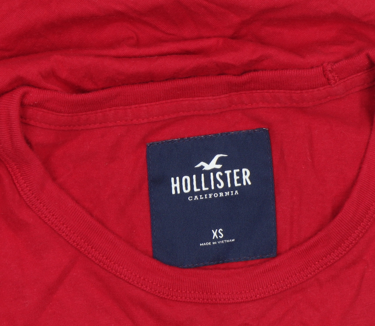 Mens UK Size XS Hollister Red T-Shirt