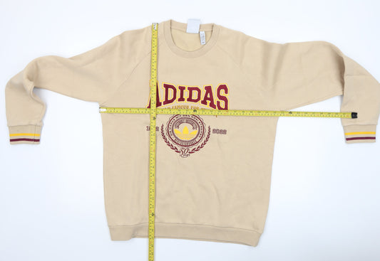 Mens UK Size S adidas Beige Pullover Sweatshirt