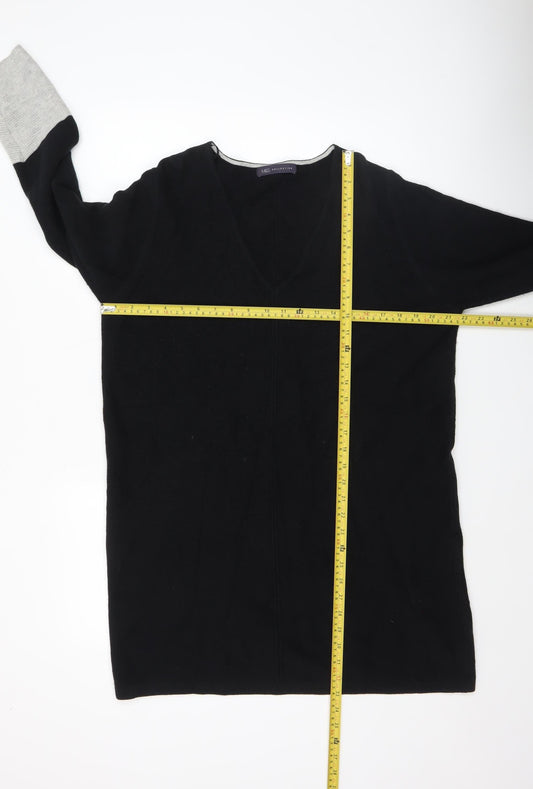 Womens UK Size 16 Marks and Spencer Black Tunic Jumper