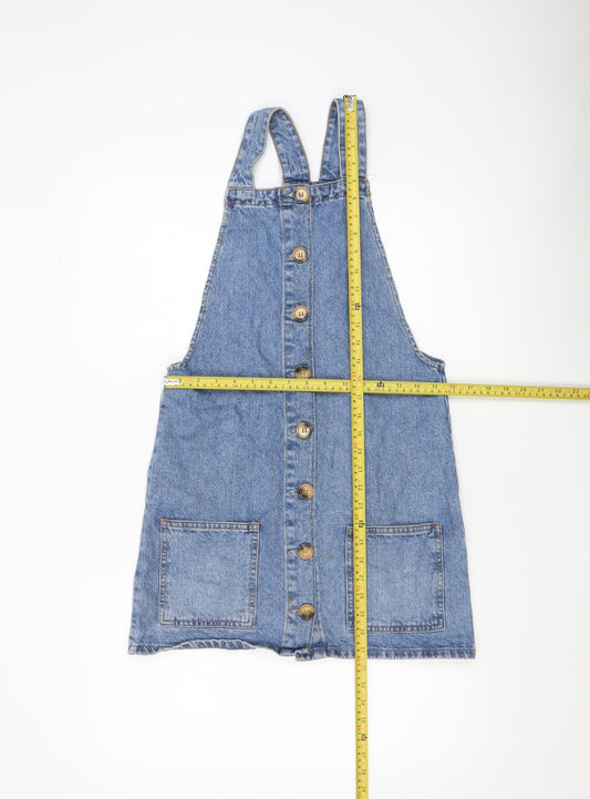 Womens UK Size 6 Denim Co. Pinafore/Dungaree Dress