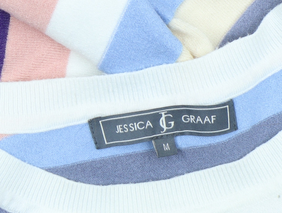 Womens UK Size M Jessica Graaf Multicoloured Pullover Jumper