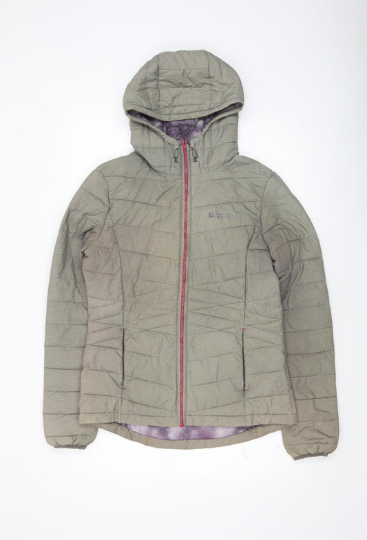 Womens UK Size 10 Mountain Warehouse Green Puffer Jacket