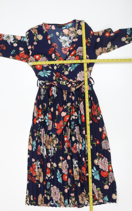 Womens UK Size 10 PRETTYLITTLETHING Wrap Dress