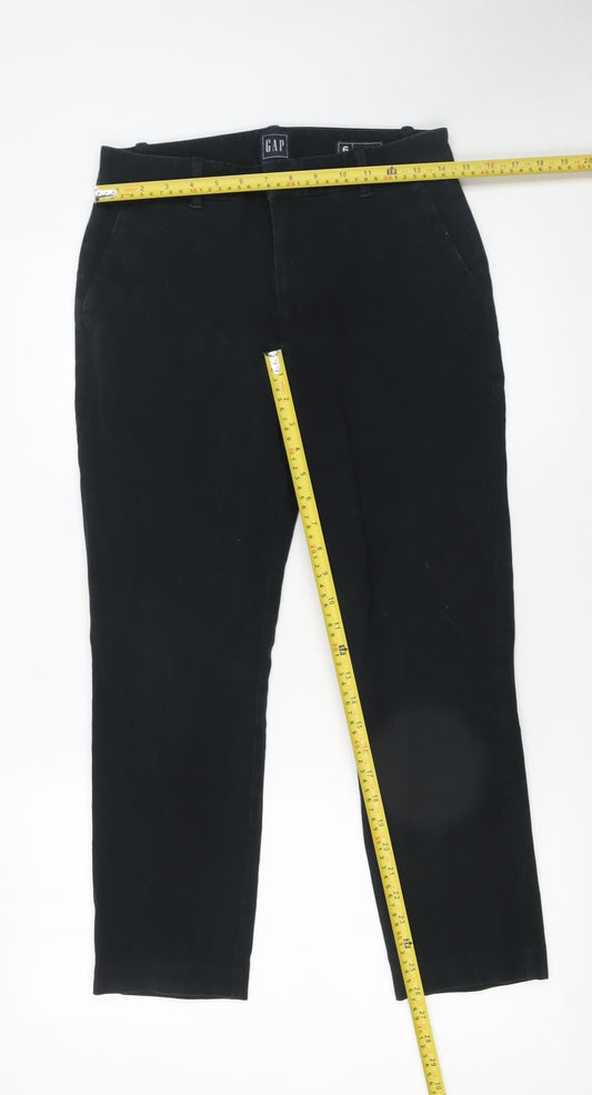 GAP Women's Black Slim Ankle High Rise Trousers Size 10